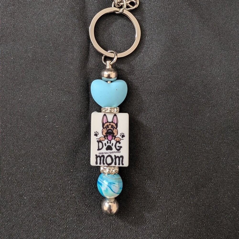 Handmade German Shepard Keychain